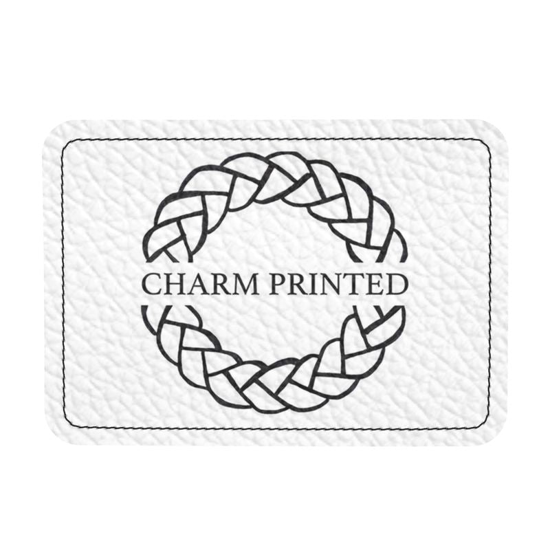 Purple Print Leather Crossbody