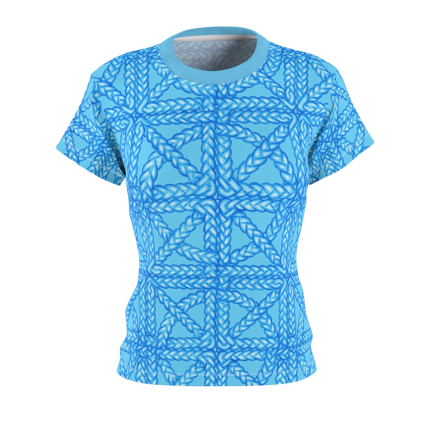 Women's Blue All Over Print T-shirt