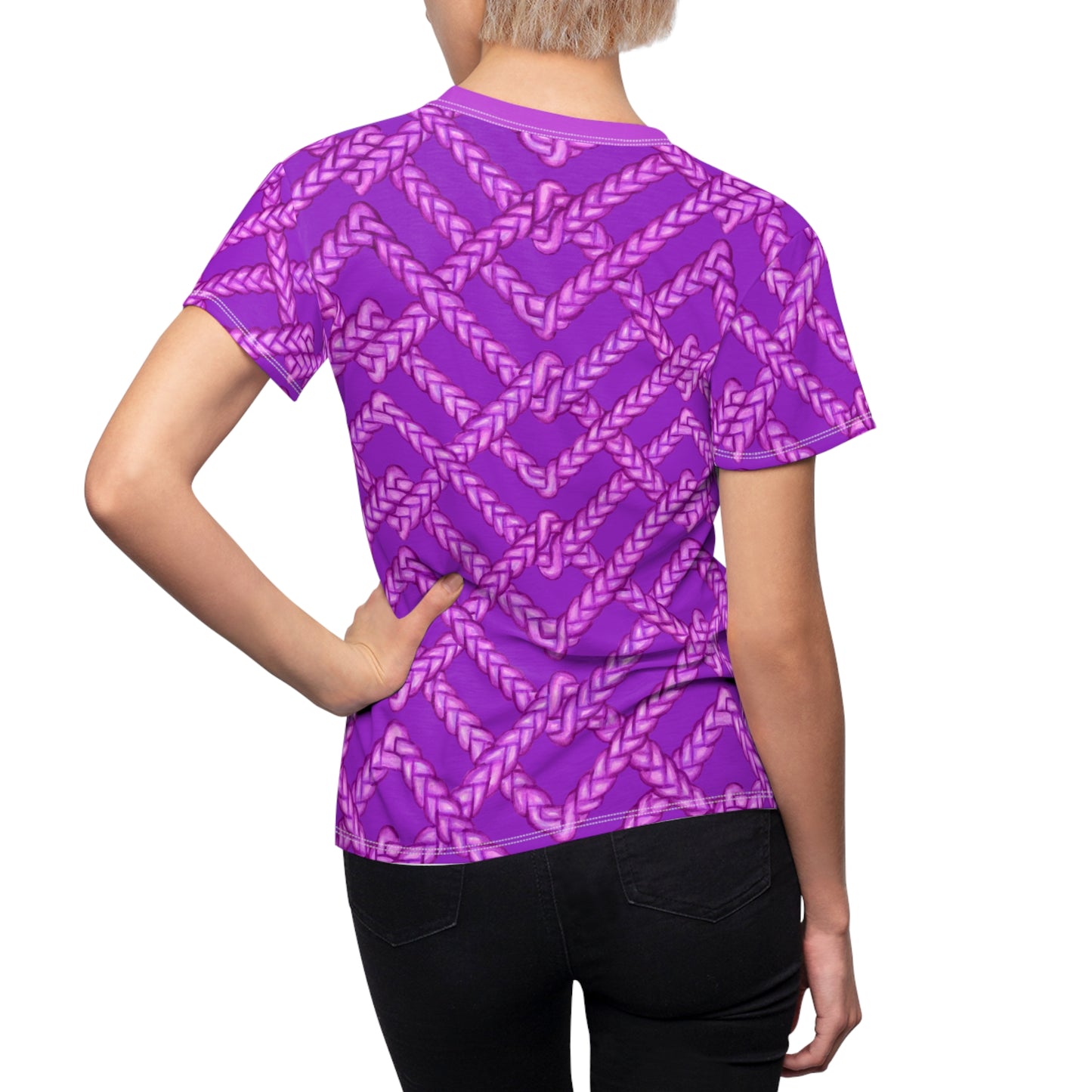 Women's Purple All Over Print T-shirt